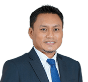 A man wearing a suit and tie stands in front of a black background. AI generated content