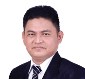 A man wearing a suit and tie is staring at the camera. AI generated content