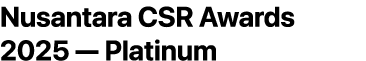 Nusantara CSR Awards 2025 — Platinum