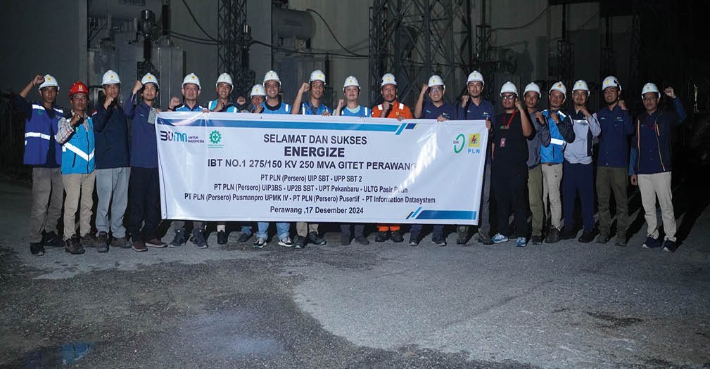 A group of construction workers pose for a photo in front of a sign. AI generated content
