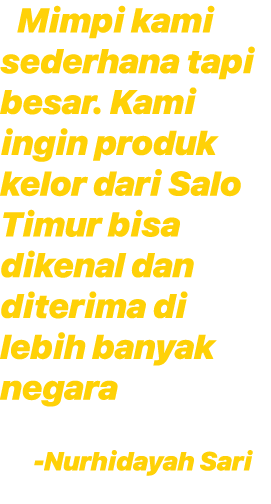 Mimpi kami sederhana tapi besar. Kami ingin produk kelor dari Salo Timur bisa dikenal dan diterima di lebih banyak ne...