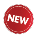 A red circle with the word “New" written in white. AI generated content
